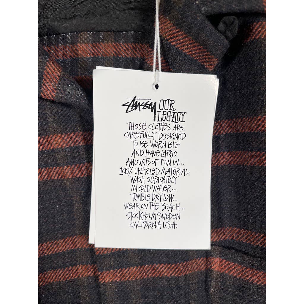 Stussy x Our Legacy New Heusen Plaid Button Up Shirt