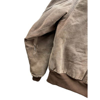 Vintage 1990's Carhartt Distressed Quilt Lined Workwear Zip Jacket