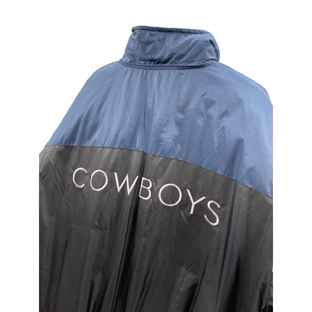 Vintage 1990's Dallas Cowboys Pro Player NFL Zip Up Puffer Jacket