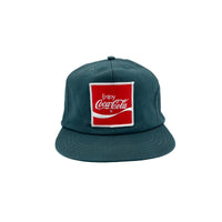 Vintage 1990's Coca-Cola Twill Embroidered Patch Snapback Hat