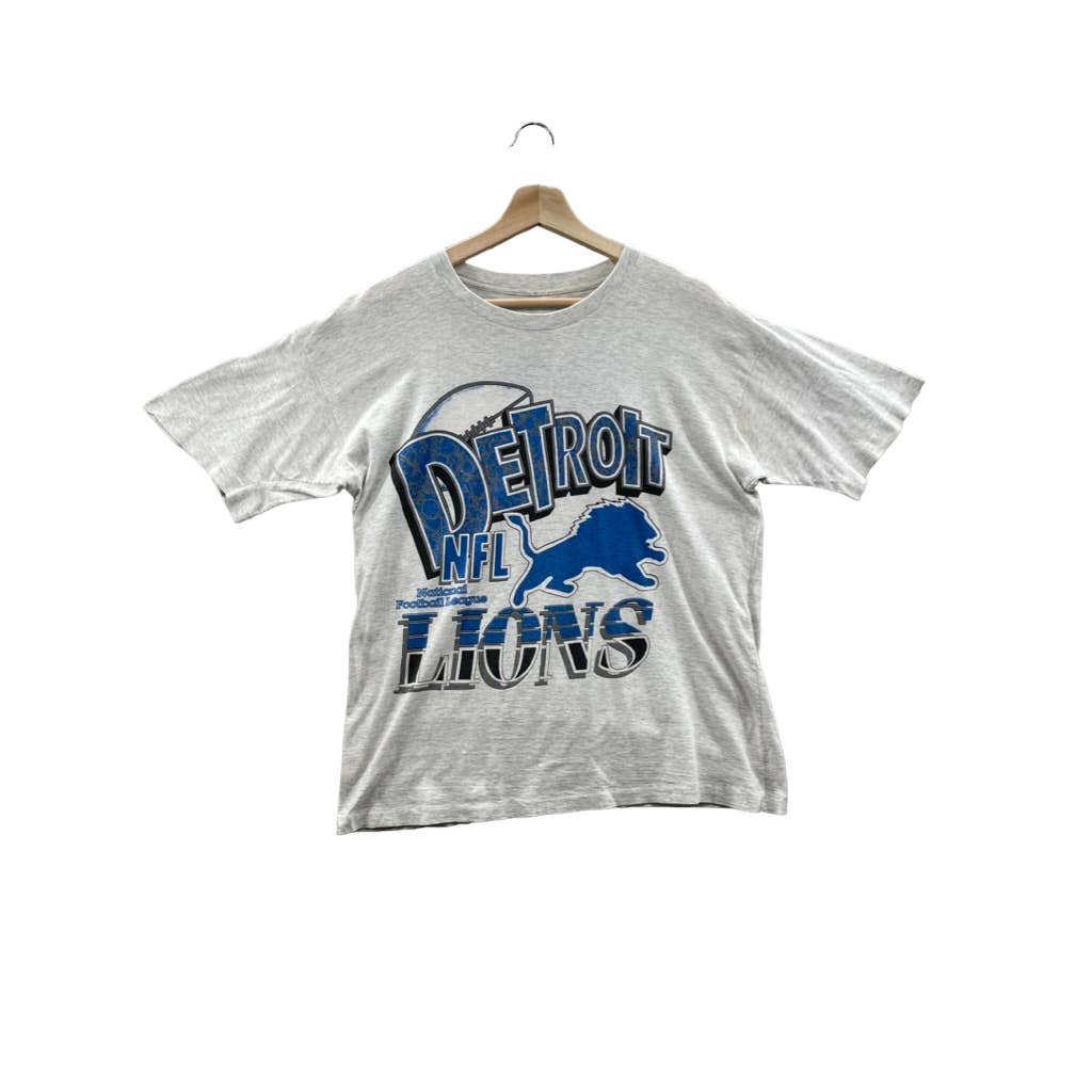 Vintage 1990's Detroit Lions NFL Graphic T-Shirt