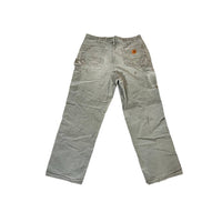 Vintage Carhartt Distressed Stone Olive Carpenter Pants