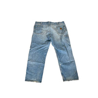 Vintage Carhartt Distressed Blue Carpenter Denim Jeans 44x30
