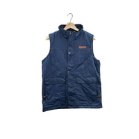 Vintage Columbia Sportswear Men's Navy Sherpa Lined Quilted Vest