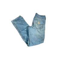 Vintage 1990's Carhartt Distressed Blue Denim Jeans 30x34