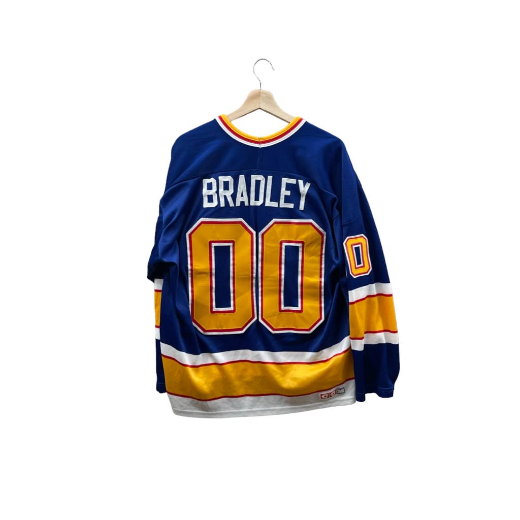 Vintage 1990's St. Louis Blues Official CCM Bradley #00 Jersey 90s NHL Hockey