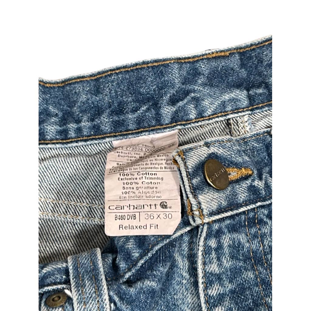 Vintage Carhartt Blue Denim Jeans 36x30