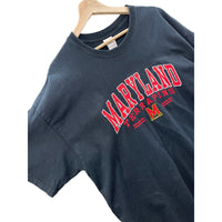 Vintage 2000's University of Maryland Terrapins College Logo Graphic T-Shirt