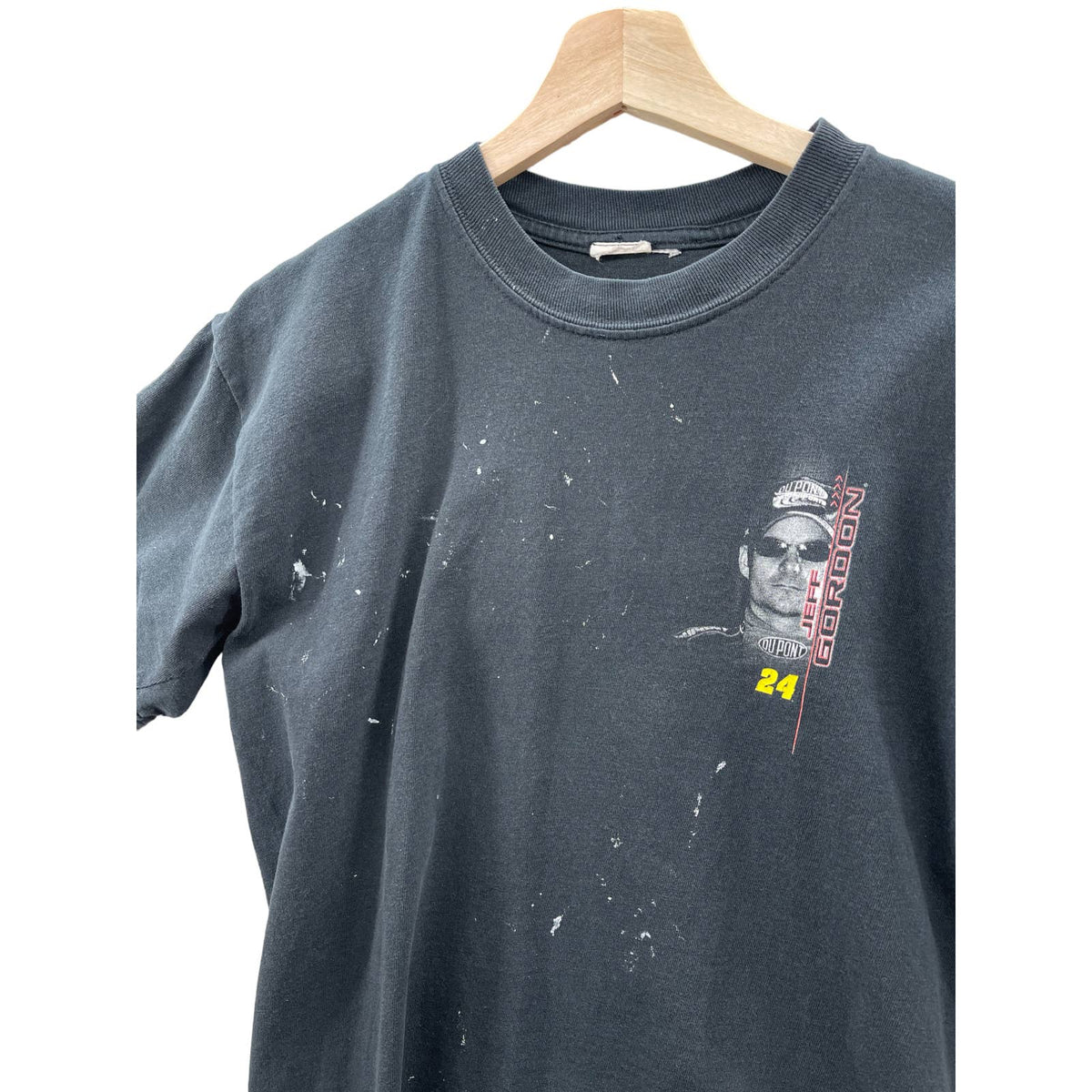 Vintage 2000's Jeff Gordon Nascar Racing Distressed Paint Splatter T-Shirt