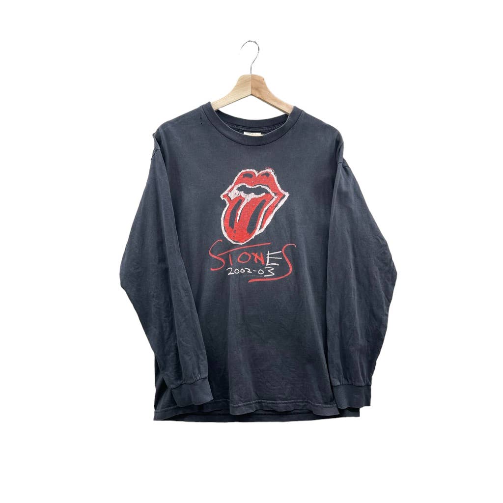 Vintage 2000's Distressed Rolling Stones Longsleeve Band Tour T-Shirt