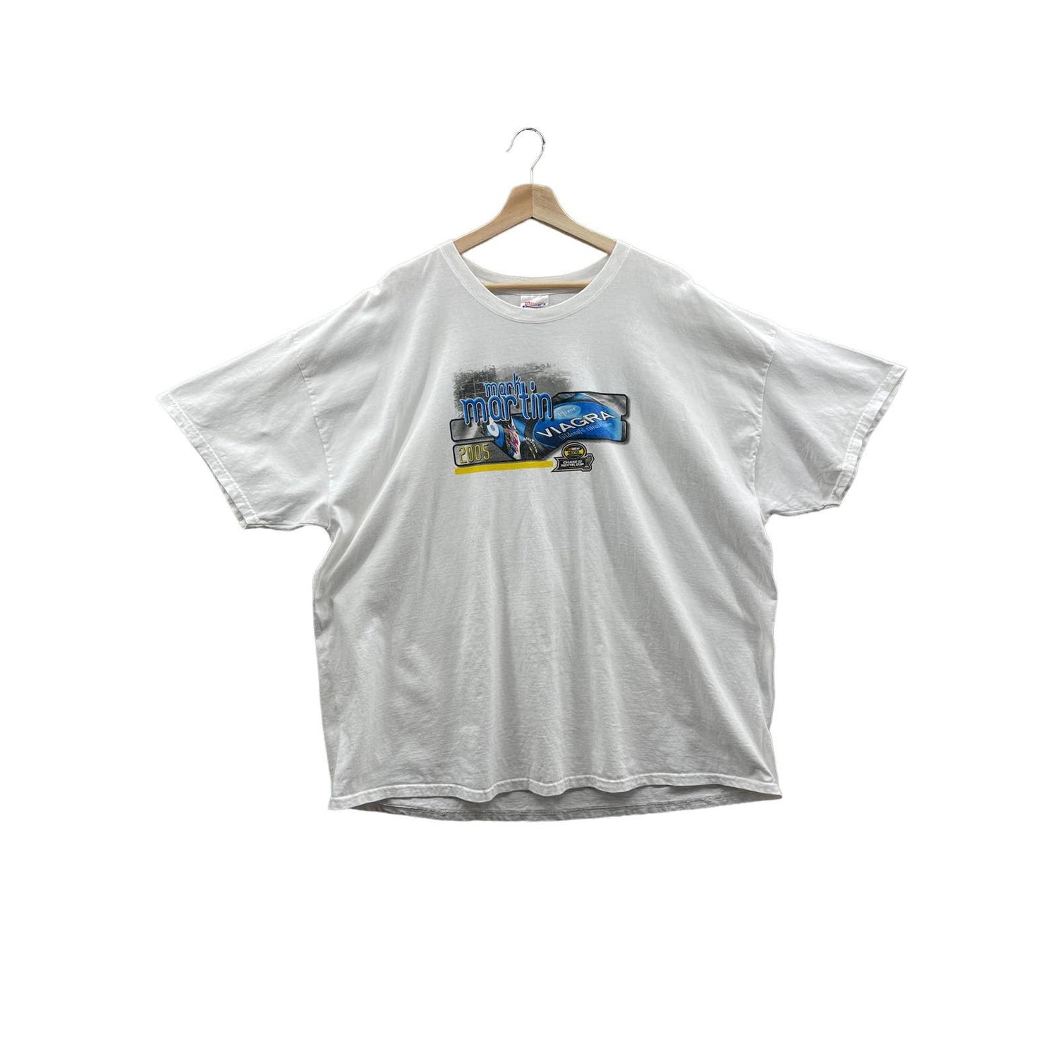 Vintage 2005 Mark Martin Viagra Racing Nascar Cup Racing Graphic T-Shirt