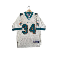 Vintage 1990's Miami Dolphins Ricky Williams #34 NFL Reebok Jersey