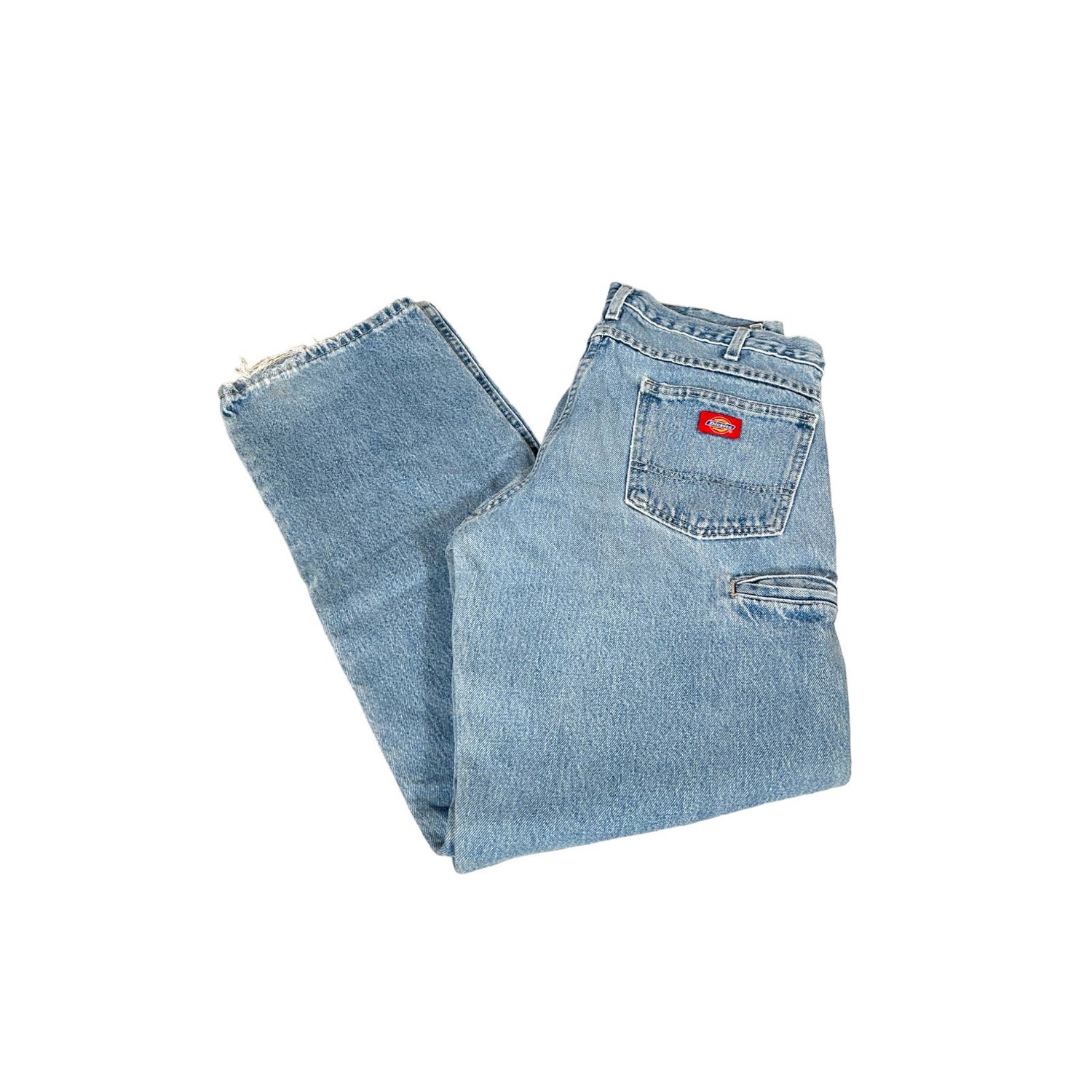 Vintage Dickies Light Wash Double Knee Carpenter Jeans 34x34