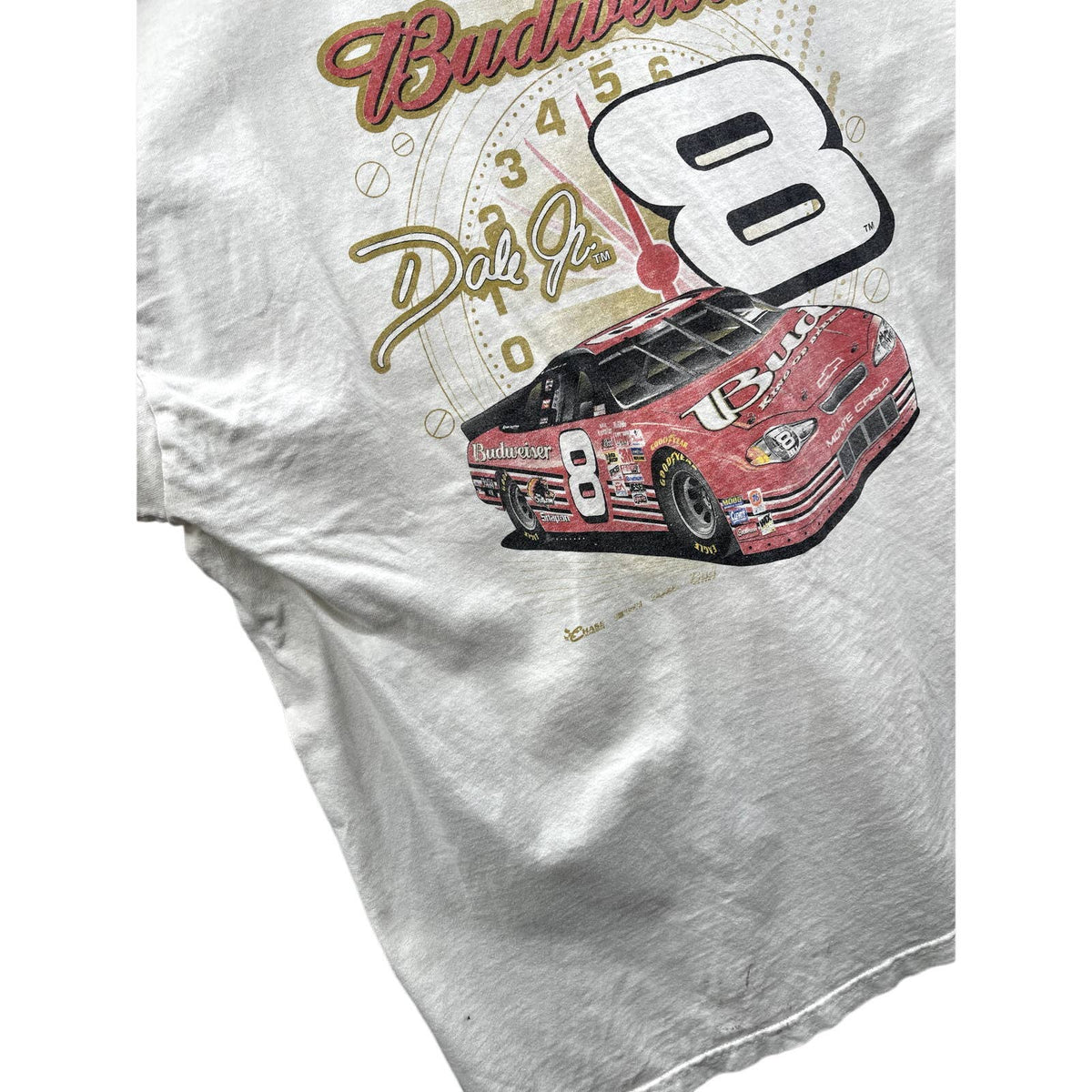 Vintage 2000's Chase Authentics Dale Earnhardt Jr Nascar Racing Pocket T-Shirt