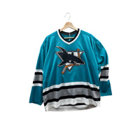 Vintage 1990's CCM Authentic San Jose Sharks NHL Hockey Jersey