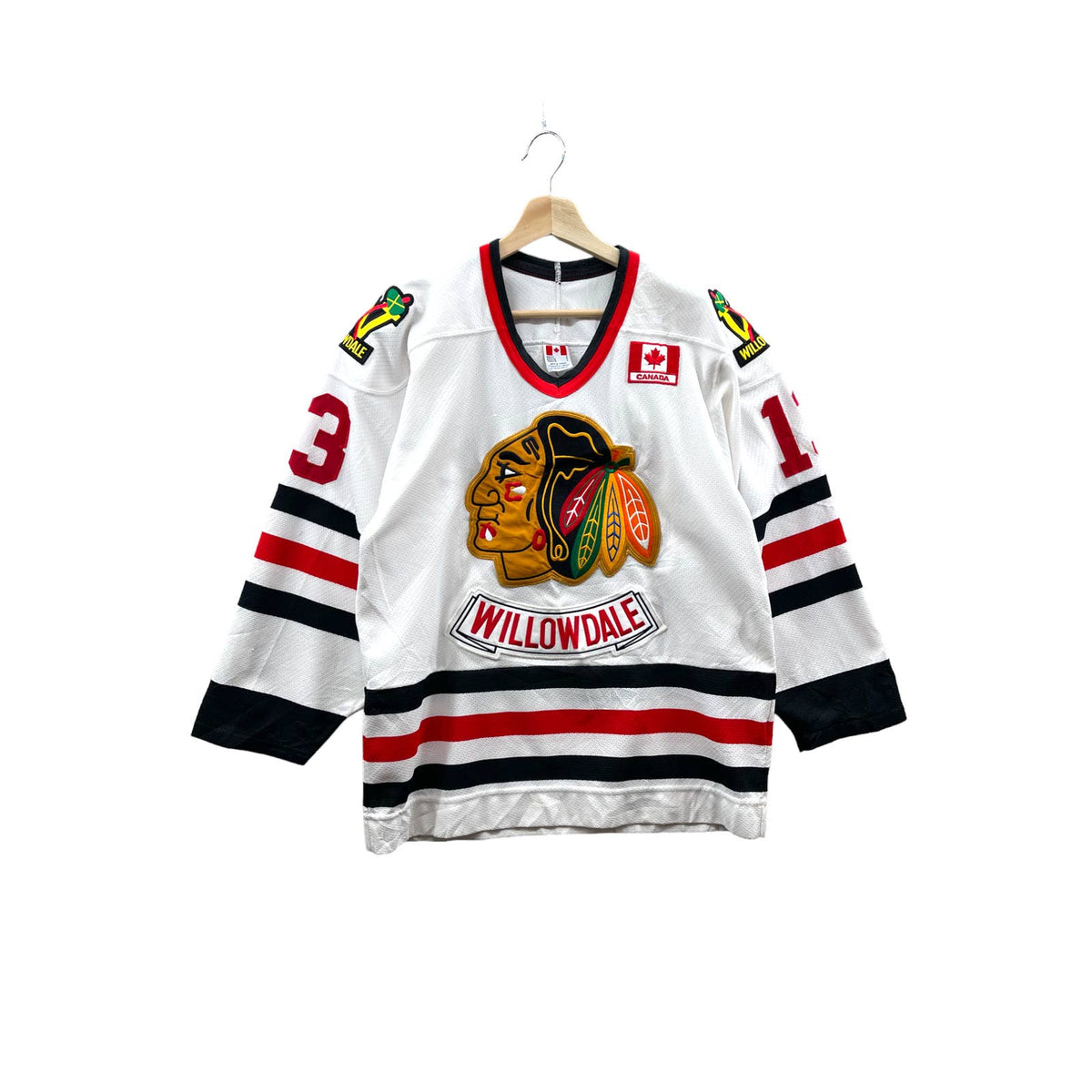 Vintage Willowdale Blackhawks Reworked CCM Hockey Club Jersey