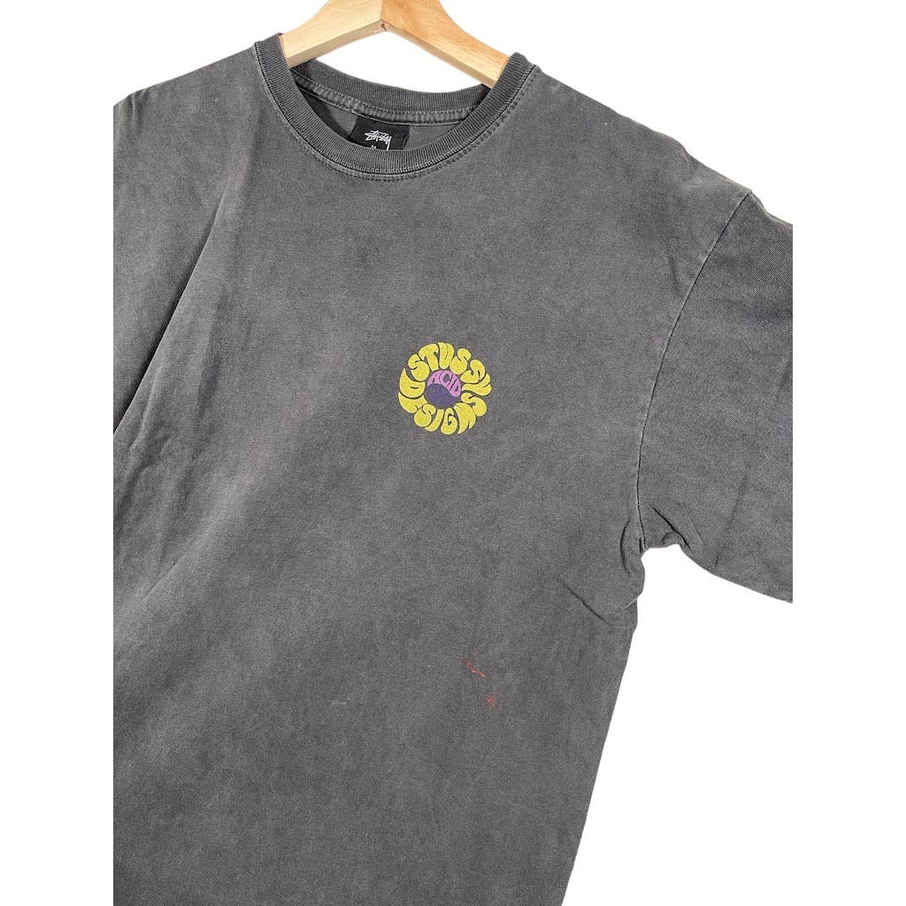 Vintage 2000's Stussy Designs Distressed Acid T-Shirt