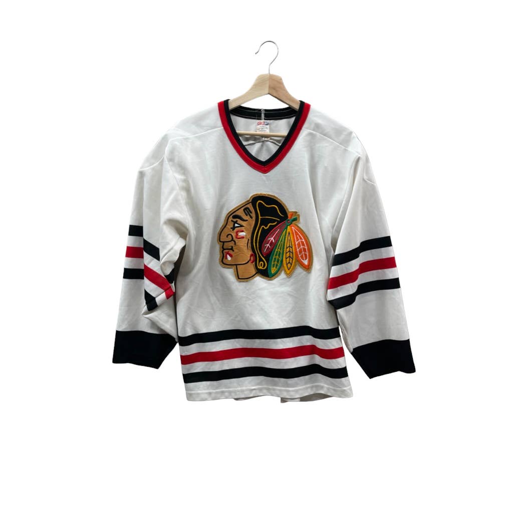 Vintage 1990's Chicago Blackhawks CCM Authentic NHL Hockey Jersey
