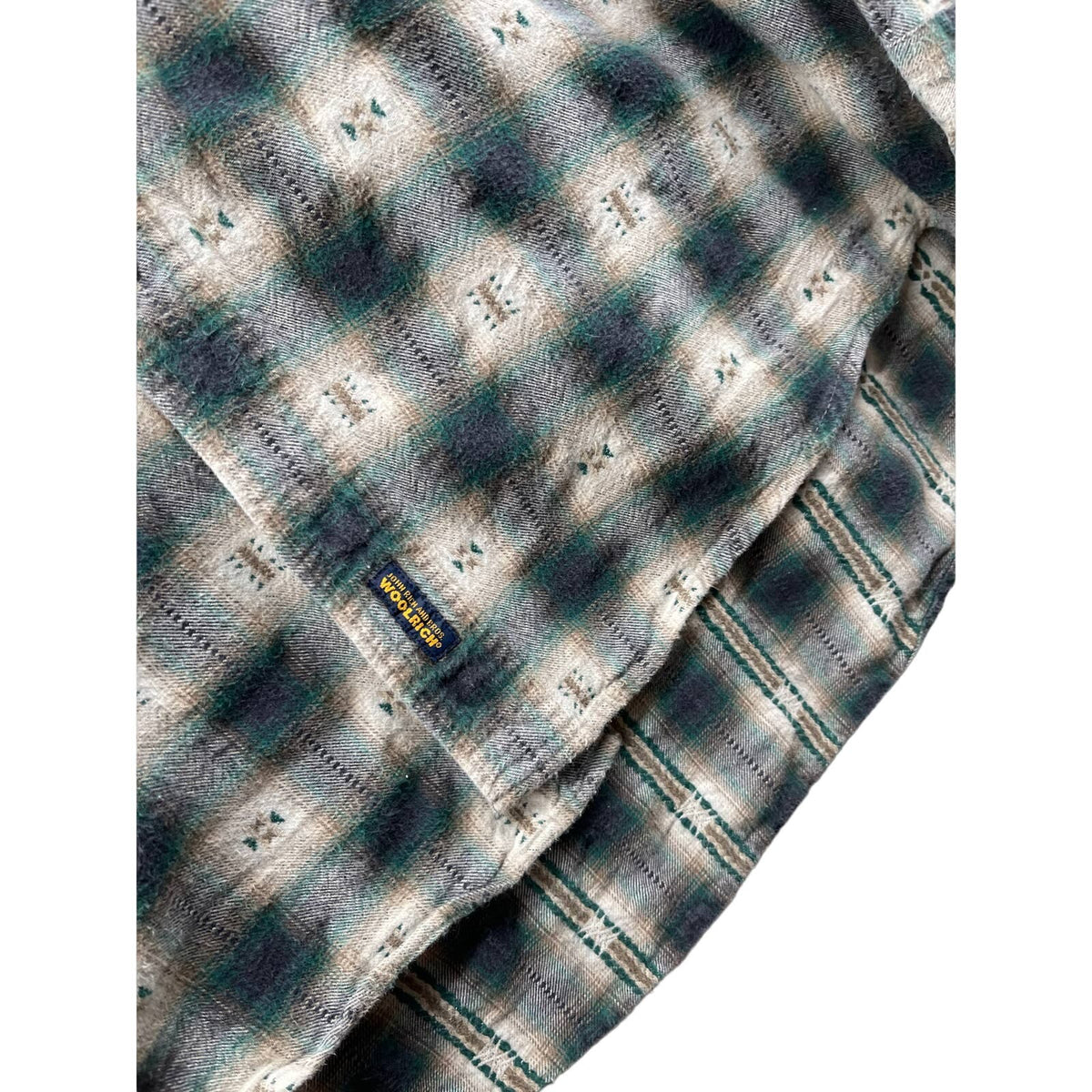 Vintage Woolrich Men's Southwest Aztec Print Flannel Button Down L/S Shirt
