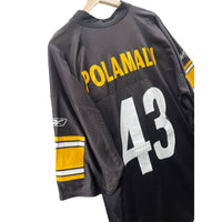 Vintage 2000's Reebok Pittsburgh Steelers Troy Polamalu NFL Jersey