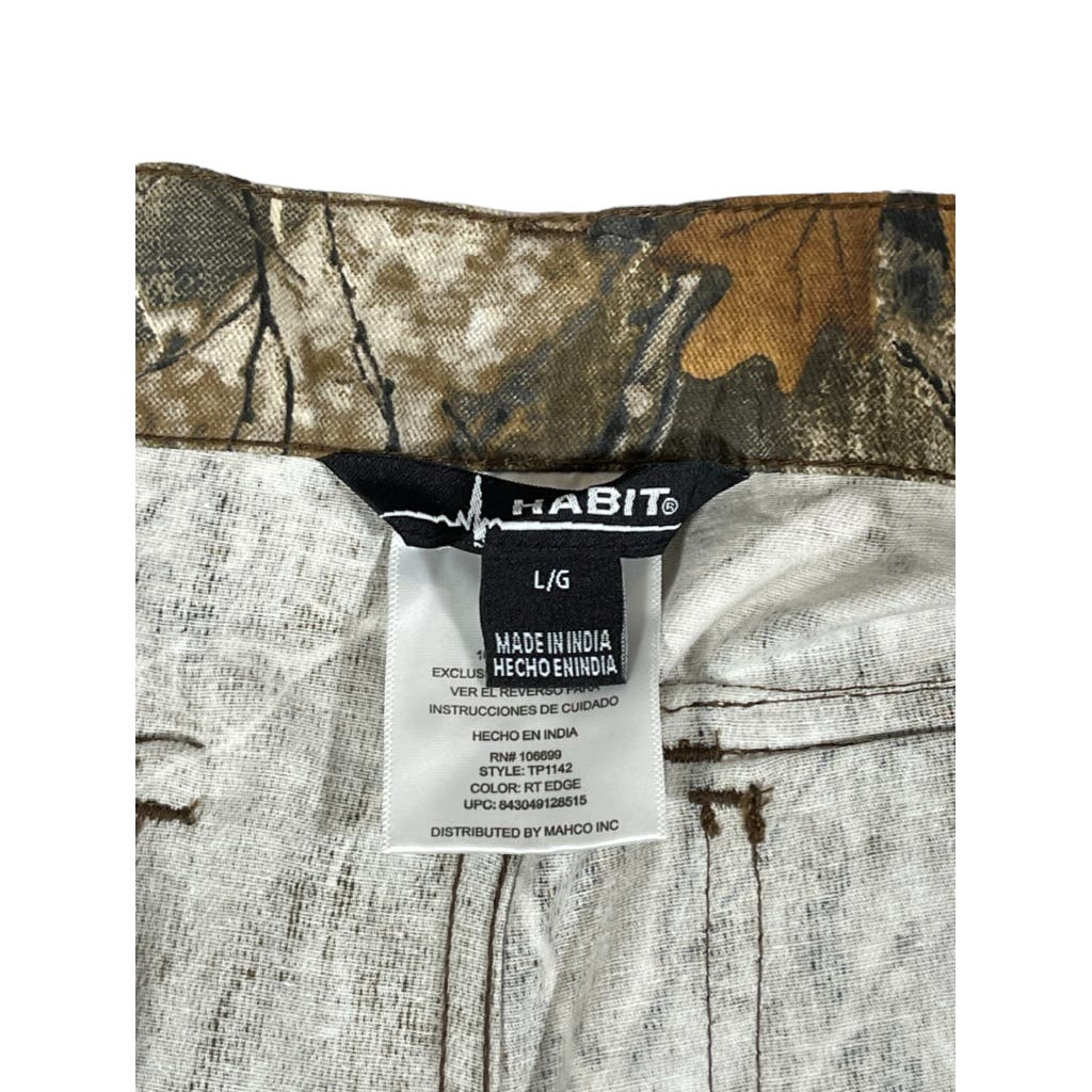 Habit Men's Light Oak Adjustable Wide Leg Realtree Pants 36x31