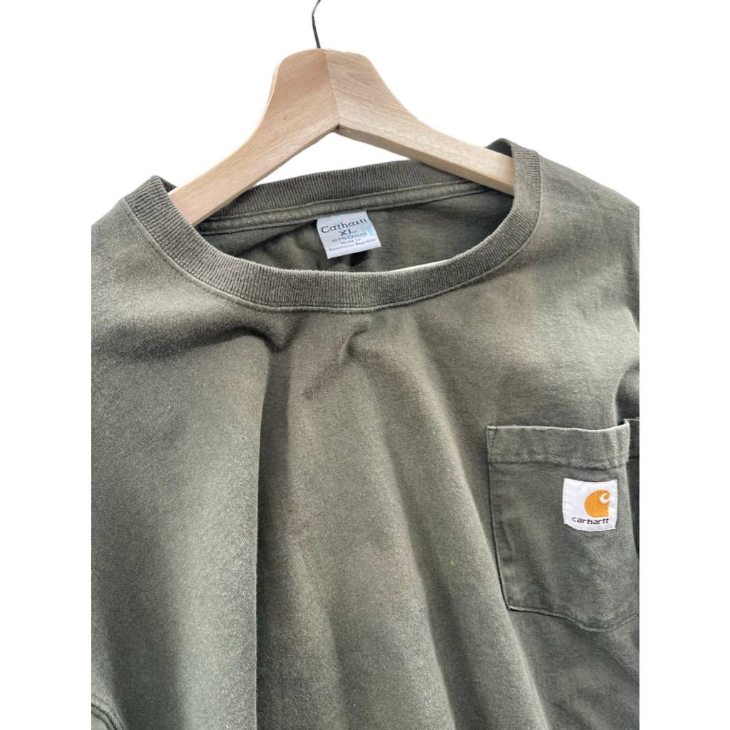 Vintage 1990's Carhartt Forest Green Pocket T-Shirt