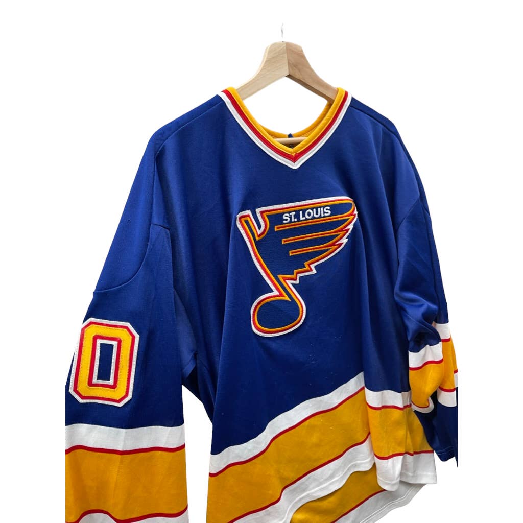 Vintage 1990's St. Louis Blues Official CCM Bradley #00 Jersey 90s NHL Hockey