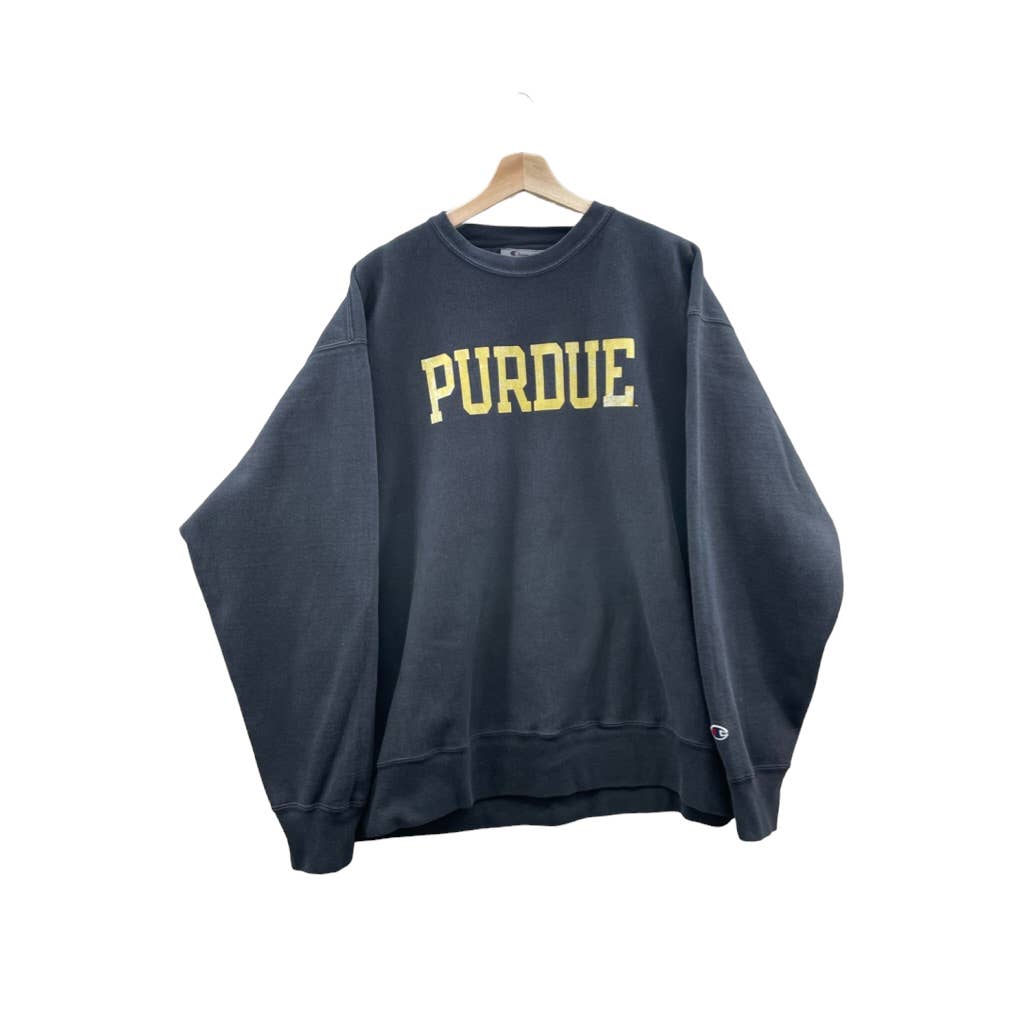 Vintage 1990's Champion Reverse Weave Purdue University College Crewneck