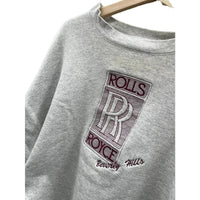 Vintage 1990's Rolls Royce Beverly Hills Embroidered Crewneck