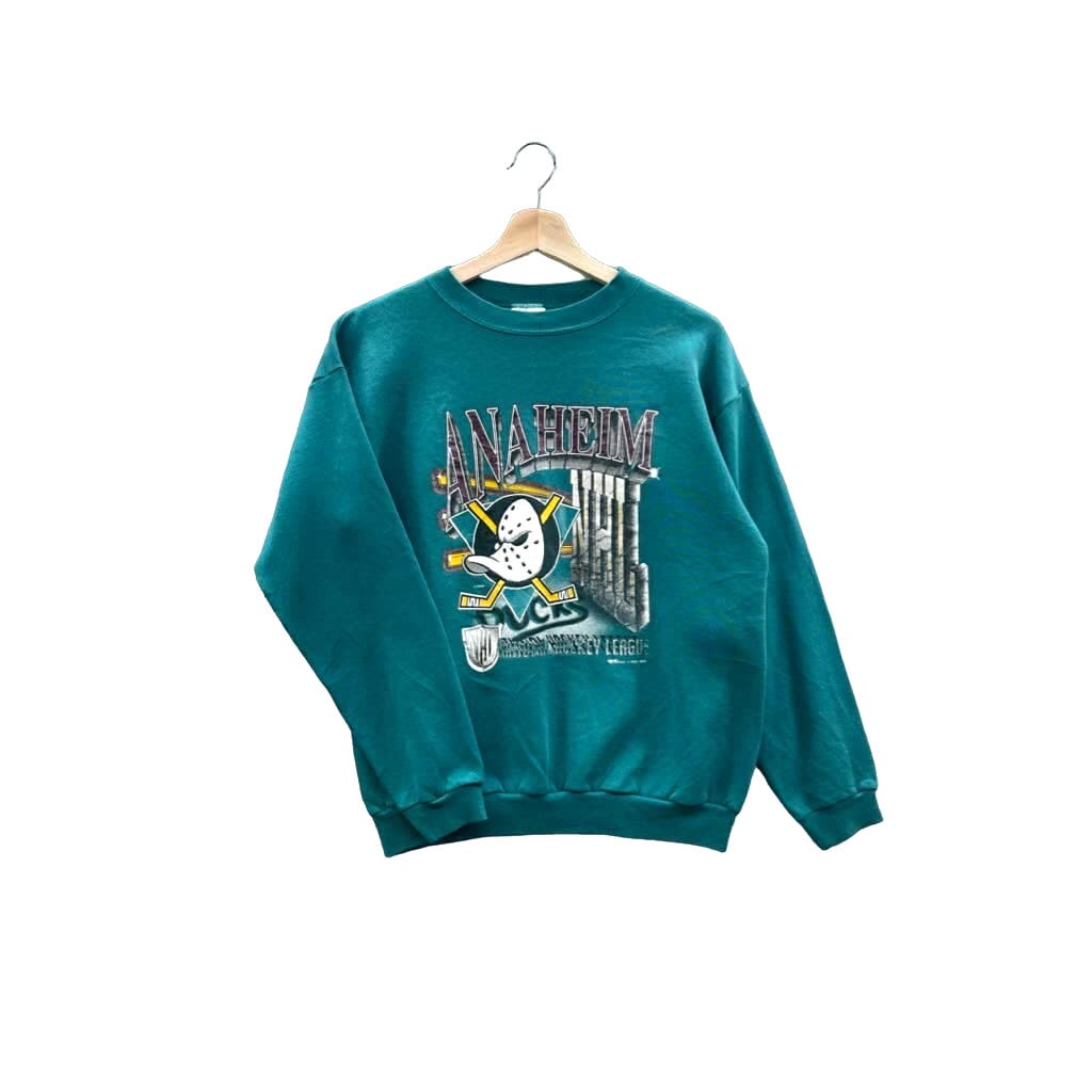 Vintage 1993 Anaheim Mighty Ducks NHL Team Graphic Crewneck