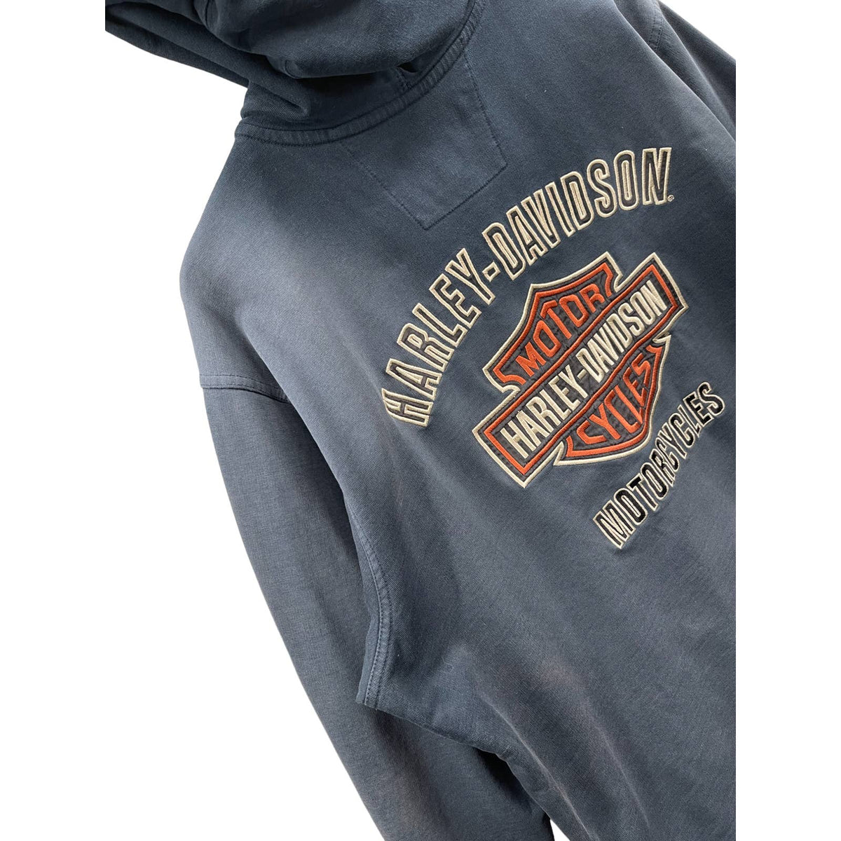 Vintage 2000's Harley-Davidson Embroidered Logo Zip Up Hoodie