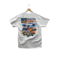 Vintage 2001 Red's House Big Blocks & Droptops American Classic Car T-Shirt