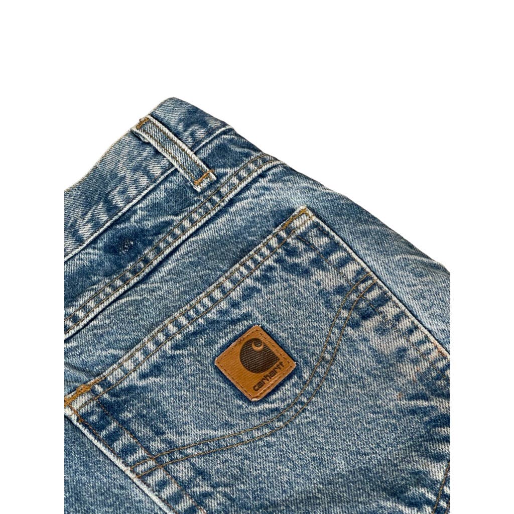 Vintage Carhartt Distressed Medium Wash Denim Jeans 32x28
