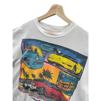 Vintage 1995 Super Chevy Show Car Distressed Graphic Racing T-Shirt