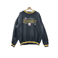 Vintage 1990's Pittsburgh Steelers Logo Athletic Knitted Crewneck