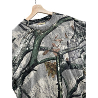 Vintage Russell Outdoors Men's Treestand Realtree Camo L/S T-Shirt