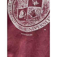 Vintage 1990's Virginia Tech University College Crest Logo Crewneck