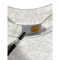 Vintage 1990's Carhartt Heather Grey Longsleeve Pocket T-Shirt