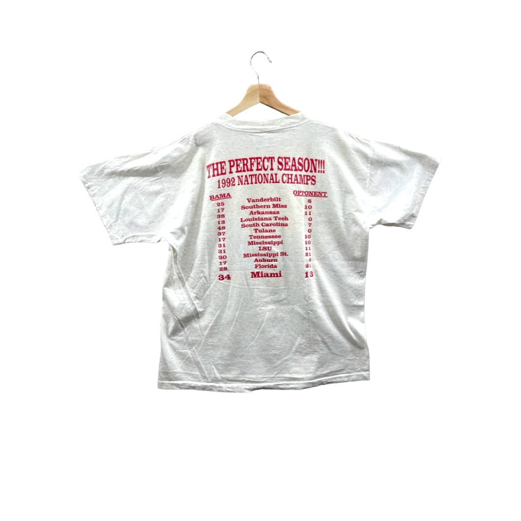 Vintage 1992 The University of Alabama Championship T-Shirt