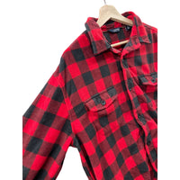 Vintage Chaps Midweight Buffalo Check Button Up Flannel Shirt