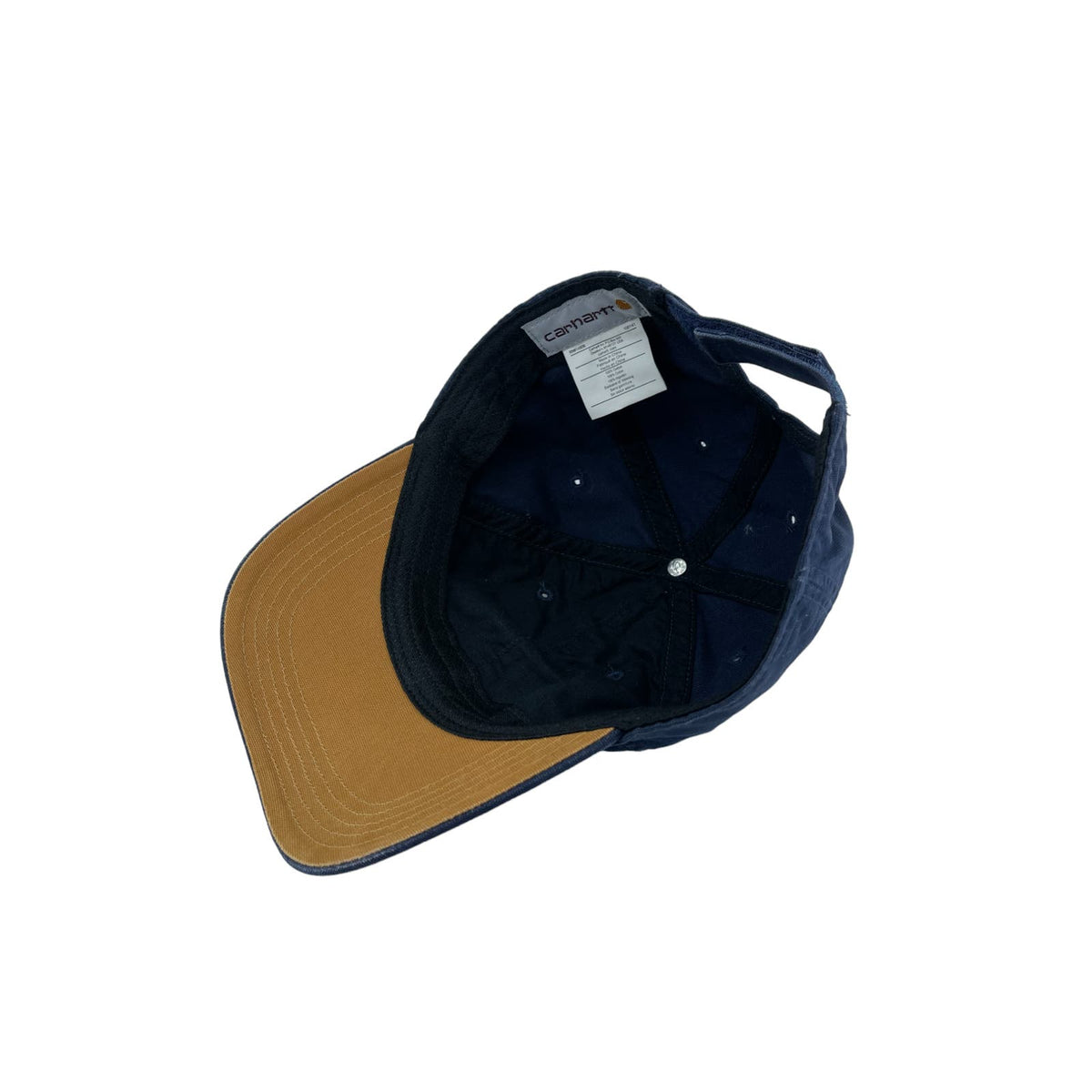 Vintage Carhartt Duck Canvas Essential Navy Strapback Hat