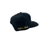 Uniform Studios Los Angeles Lakers Upside Down Script Logo Snapback Hat