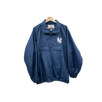 Vintage 1990's New York Yankees Pro Player MLB Team Logo Quarter Zip Jacket