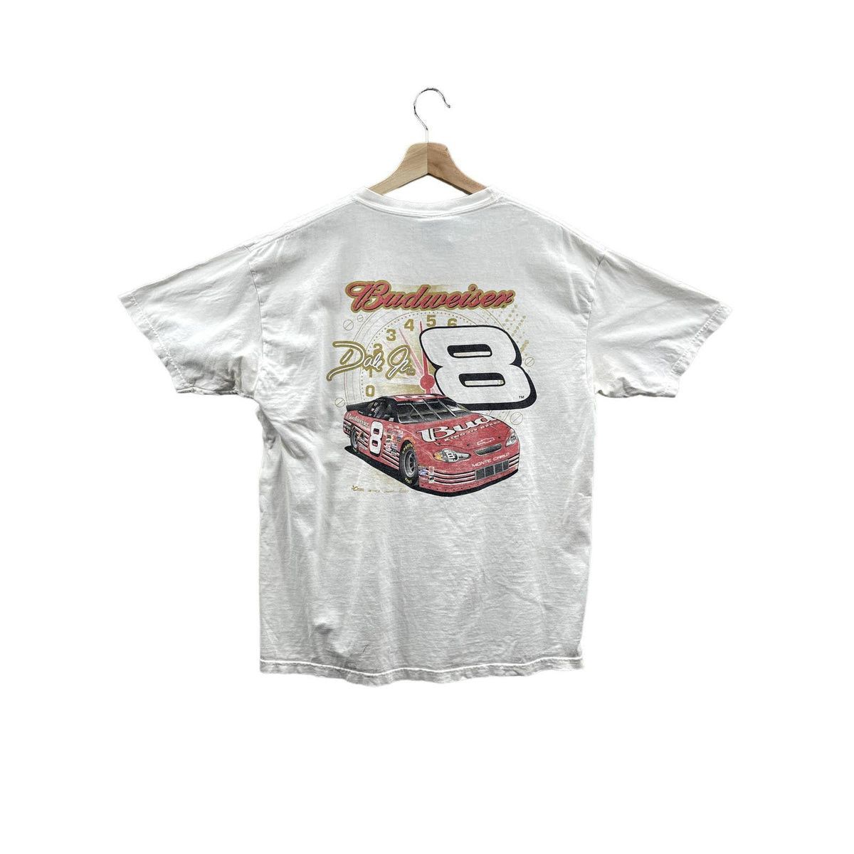 Vintage 2000's Chase Authentics Dale Earnhardt Jr Nascar Racing Pocket T-Shirt