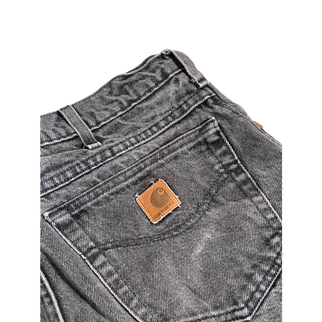 Vintage Carhartt Light Wash Black Denim Jeans