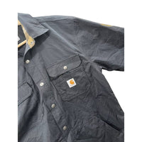 Vintage Carhartt Flannel Lined Work Canvas Shirt Jacket