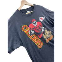 Vintage 1990's Kansas City Chiefs Defense Distressed Graphic T-Shirt