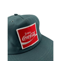 Vintage 1990's Coca-Cola Twill Embroidered Patch Snapback Hat