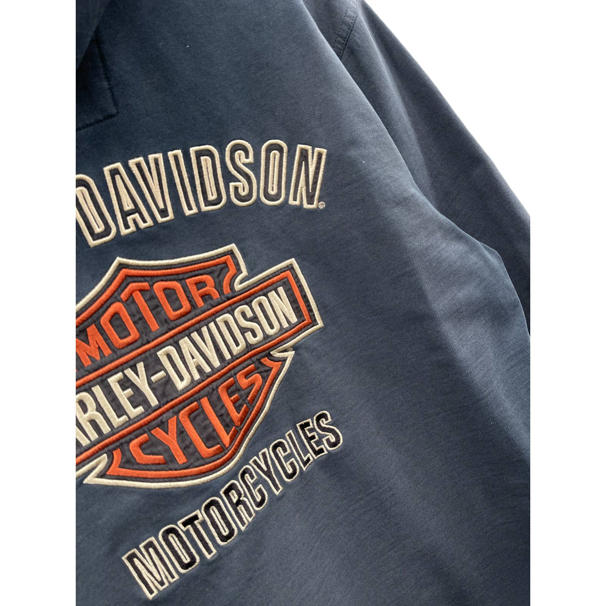 Vintage 2000's Harley-Davidson Embroidered Logo Zip Up Hoodie